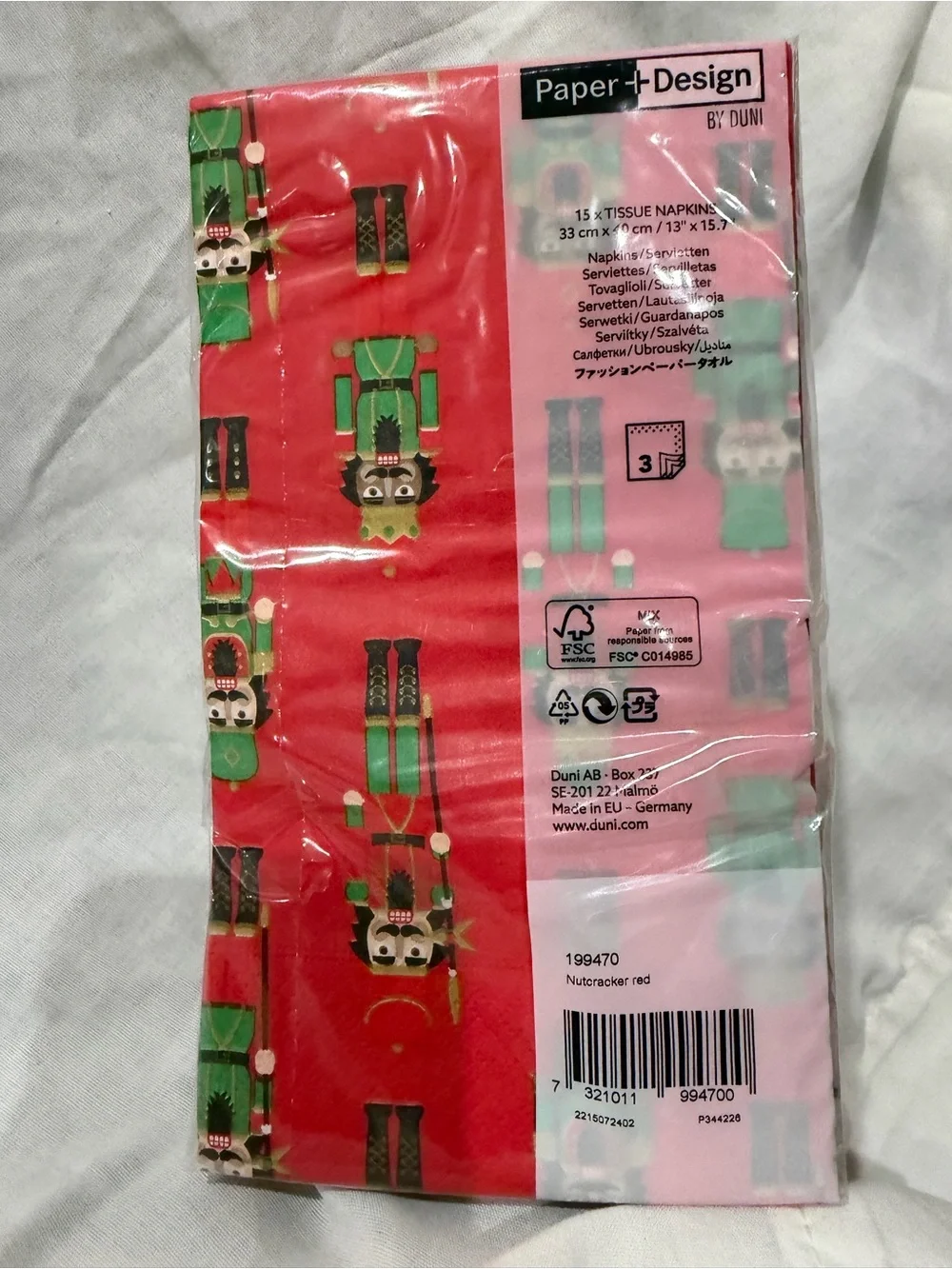 Paper+Design Nutcracker Gift Wrap - Red & Green